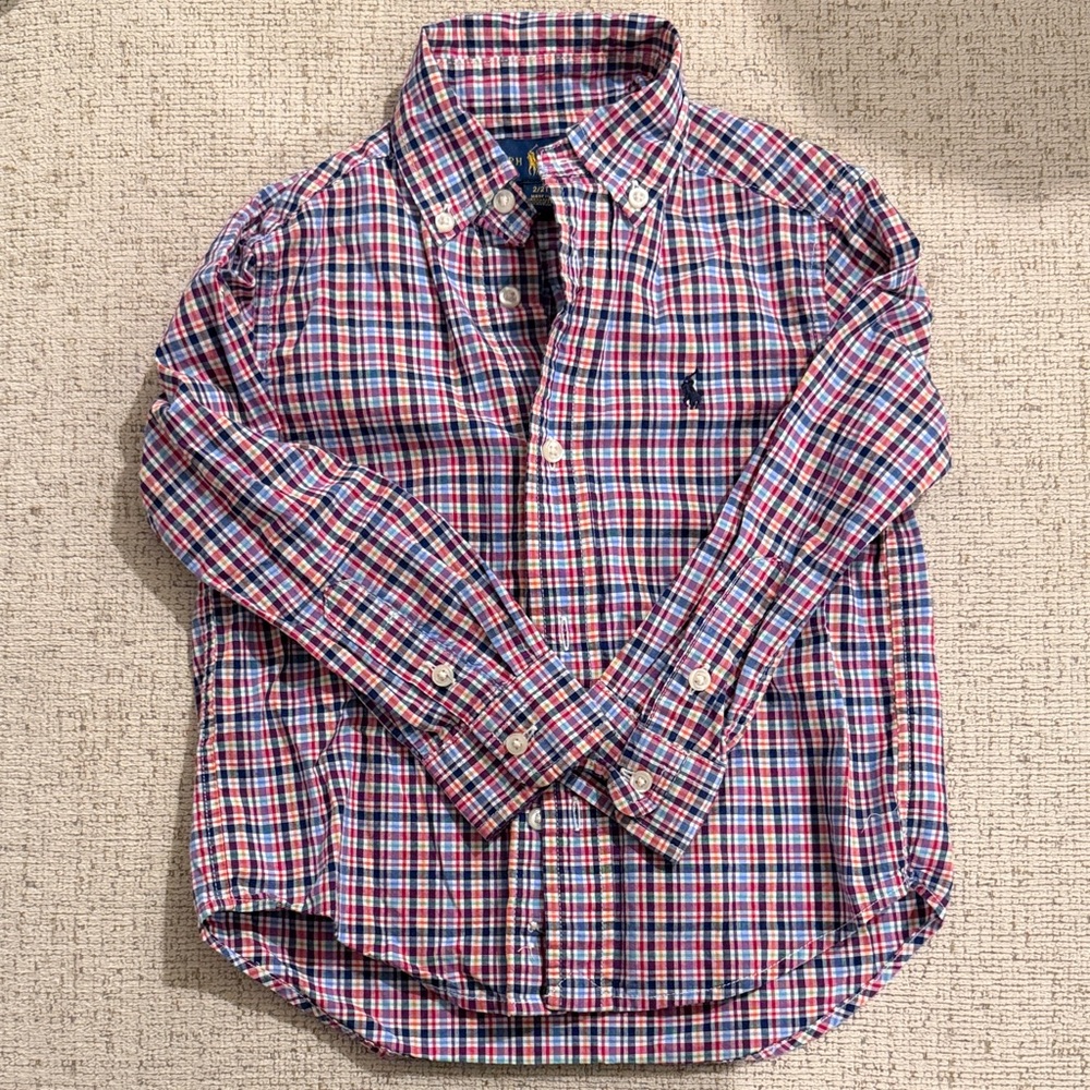 Ralph Lauren Red and Blue Checkered Shirt